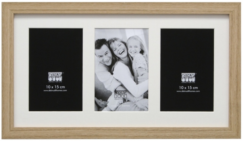 Deknudt S66KB3 Galerie 3x13x18 Holz naturfarbe mit Passepartout