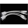 Gembird PP12-POE-0.15M-W valge, UTP passive PoE adapter kit, 0.15 m