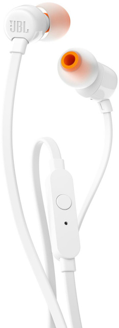 JBL juhtmega kõrvaklapid Tune 110 In-Ear Headphones, valge