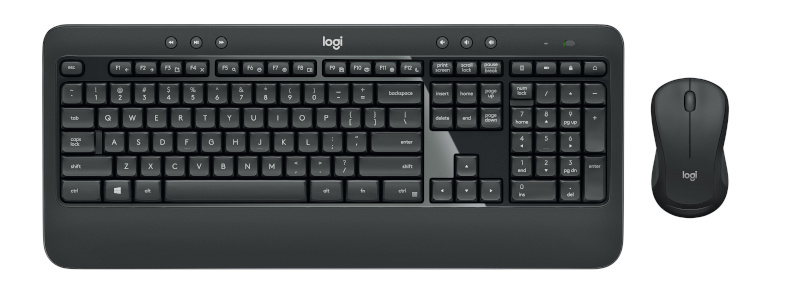 Logitech klaviatuur MK540 ADVANCED Wireless Keyboard and Mouse Combo, must, US