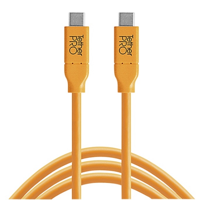 Tether Tools USB-C to USB-C 4,60m oranž