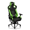 Thermaltake mänguritool eSports GT Fit F100 Green Gaming Chair must/roheline
