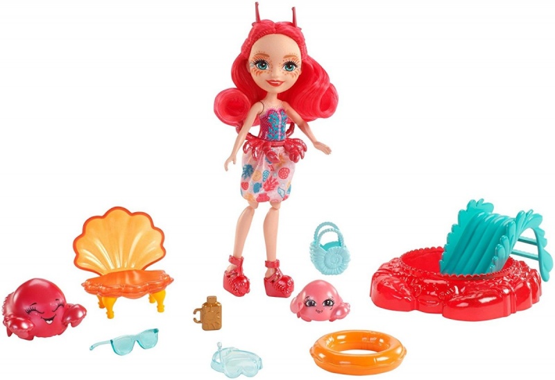 Enchantimals nukk veetegelane Cameo Crab Chelea & Courtney