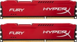 HyperX mälu FURY Red 8GB DDR3 (2x4GB) 1600MHz CL10