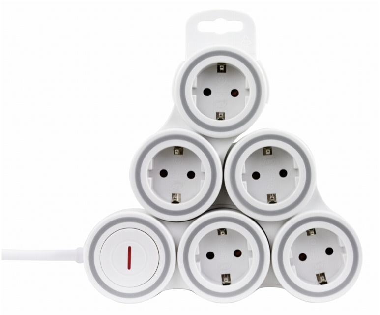 REV pikendusjuhe Socket Line Supraflex valge