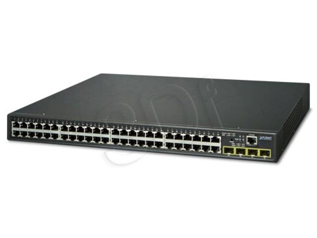 Planet switch 48 x 10/100/1000Mbps, 2 x SFP, Layer 2/4, räkitav
