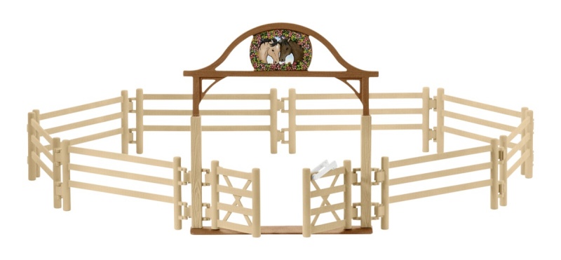 Schleich mängufiguur Horse Club Horse Paddock with Entrance (42434)