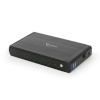 Gembird kettaboks HDD external enclosure for 3.5" SATA - USB 3.0, Aluminium, must