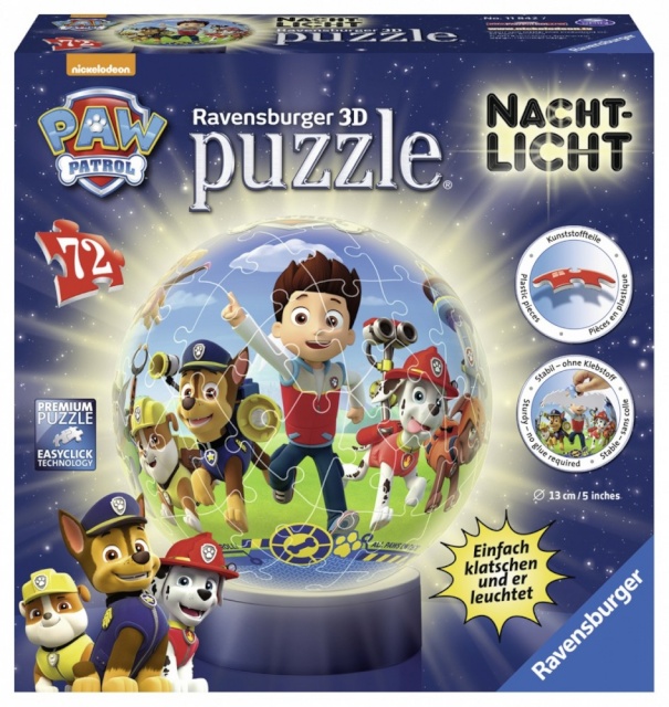 Ravensburger pusle Light, Paw Patrol 72-osaline