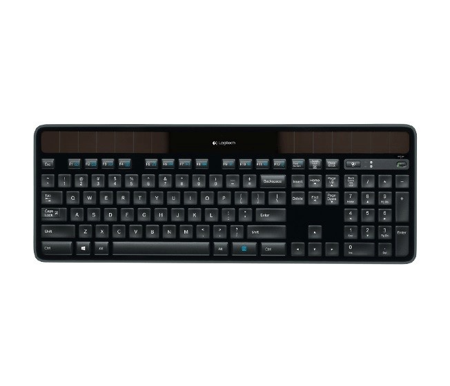 Logitech klaviatuur Wireless Solar Keyboard K750 Black USB, UK