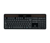 Logitech klaviatuur Wireless Solar Keyboard K750 Black USB, UK