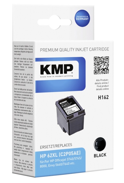 KMP tindikassett H162 must asendustoode: C2P05AE 62 XL
