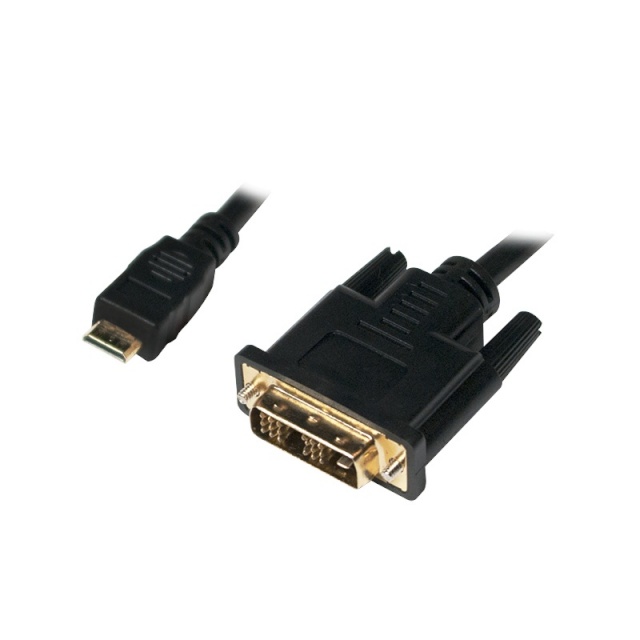 LogiLink Mini HDMI to DVI-D kaabel, M/M, 2m
