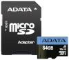 Adata mälukaart ADATA microSDXC UHS-I Class 10 64GB Premier + Adapter A1