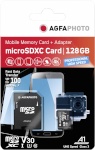 AgfaPhoto mälukaart microSDXC UHS I 128GB Prof. High Speed U3 + Adapter