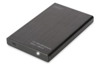 Digitus kettaboks External SSD/HDD Enclosure 2.5" SATA II to USB 2.0, 9.5/7.5mm, aluminium