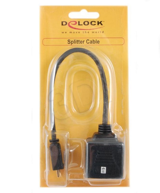 Delock adapter video HDMI - 2xHDMI M-F