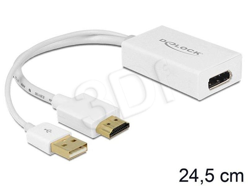 Delock adapter HDMI - DisplayPort + HDMI M-F