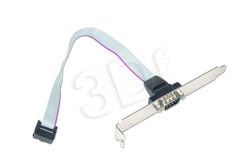 Gembird Serial port receptacle on bracket housing