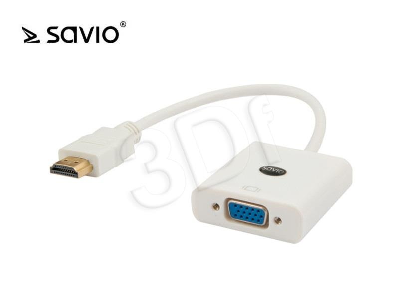 Savio adapter Video CL-27 HDMI - VGA M-F