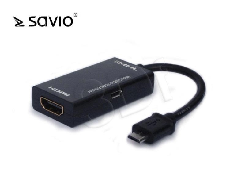 Savio adapter Video CL-32 MHL micro USB - HDMI M-F