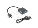 Lanberg adapter HDMI-A(M) -> VGA(F) + Audio Adapter on The Cable, 20cm 