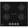 Beko integreeritav gaasi-pliidiplaat HILG64222S Built-In Gas Hob, must