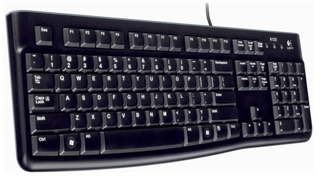 Logitech klaviatuur Keyboard K120 RU OEM