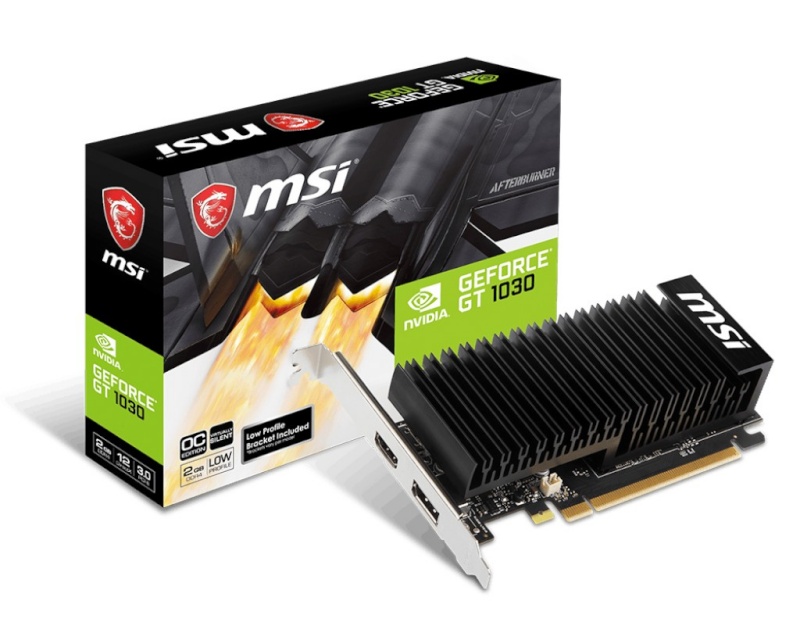 MSI videokaart nVidia GeForce GT 1030 OC 2GB GDDR5, V809-2825R