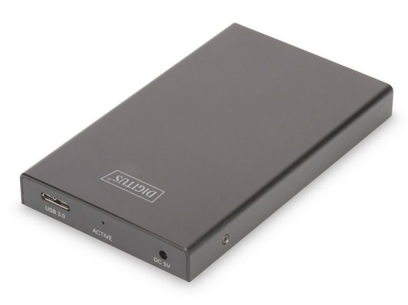 Digitus kettaboks External SSD/HDD Enclosure 2.5" SATA III to USB 3.0, 9.5/7.5mm, aluminium