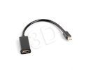 Lanberg adapter DISPLAYPORT MINI(M) -> HDMI(F) NA KABLU, must
