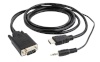 Gembird adapter HDMI-A(M) ->VGA (F) + AUDIO, NA KABLU 3M, must