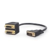 Gembird adapter SPLITTER DVI (M) -> 2X DVI (F), 0.3M, must