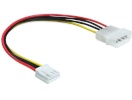 Delock kaabel Power Molex 4 pin male > 3.5 floppy female, 22cm