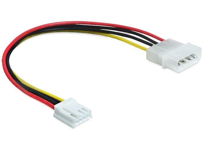 Delock kaabel Power Molex 4 pin male > 3.5 floppy female, 22cm