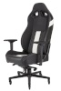Corsair mänguritool T2 ROAD WARRIOR High Back Desk and Office Chair must/valge