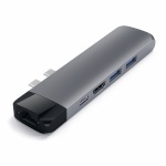 Satechi USB-C Pro Hub 4K HDMI and Ethernet, Space Gray