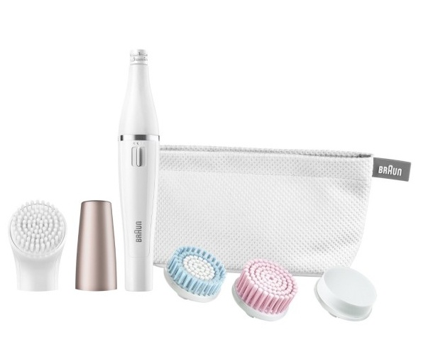 Braun näoepilaator FaceSpa SE851 puhastushari + kotike + erinevad otsikud