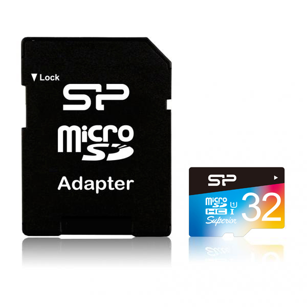 Silicon Power mälukaart microSDHC 32GB Superior UHS-I U1 + adapter