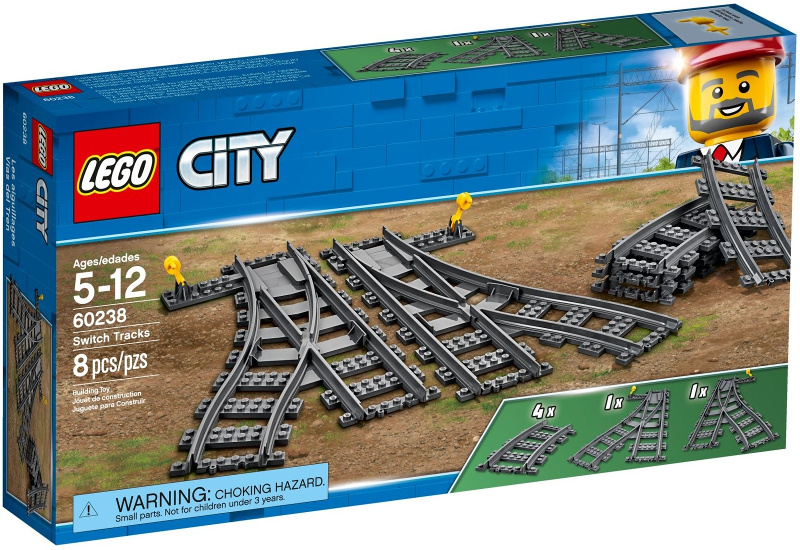 Lego klotsid City Switch Tracks | 60238