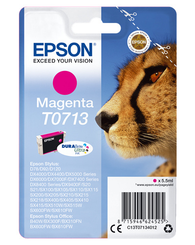 Epson T0713 Magenta Ink Cartridge Epson