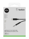 Belkin laadimiskaabel MIXIT Lightning to 3,5mm AUX cable 1.8m AV10172bt06-BLK