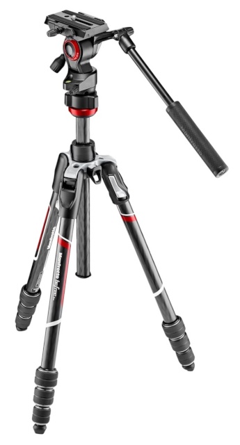 Manfrotto statiiv BeFree Live Kit Twist Carbon + Fluid Video Head