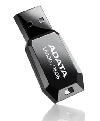 A-Data mälupulk DashDrive UV100 Slim Bevelled 16GB must