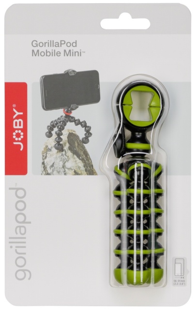 Joby statiiv GorillaPod Mobile Mini must/roheline
