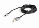 Gembird kaabel Cotton Braided Cable microUSB Cable, 1.8m, must
