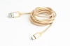 Gembird kaabel Cotton braided USB Type C Cable / 1.8m / kuldne