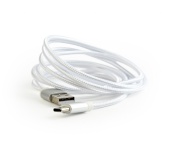 Gembird kaabel Cotton braided USB Type C Cable / 1.8m / valge