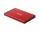 NATEC kettaboks external enclosure RHINO GO for 2.5" SATA, USB 3.0, punane