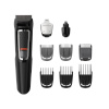 Philips juukselõikur, habemepiiraja ja nina- ja kõrvakarvade lõikur MG3740/15 Face and Hair Trimmer, must